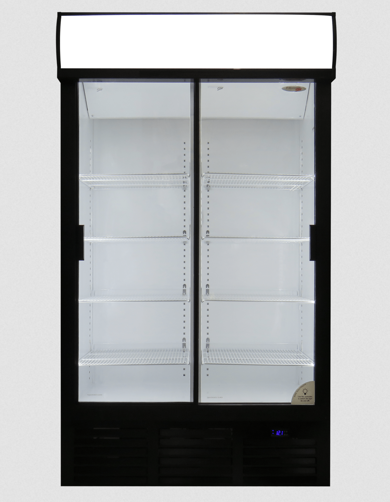 Double Glass Door Display Fridge – 748L