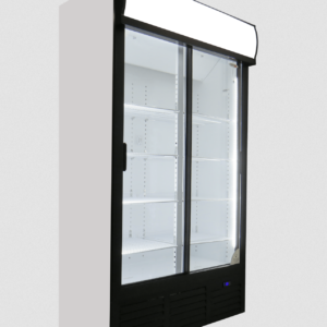 Alternative view of Double Glass Door Display Fridge – 748L