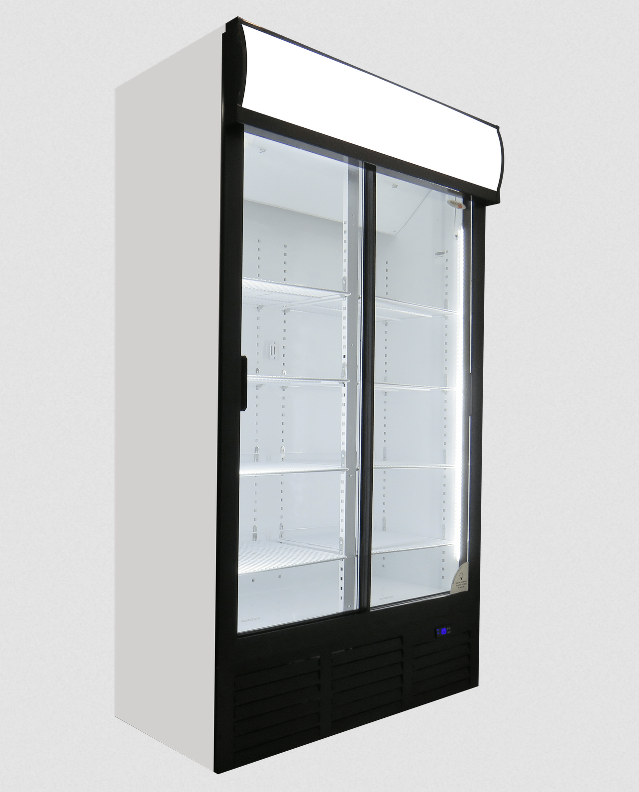 Double Glass Door Display Fridge – 748L - Image 2
