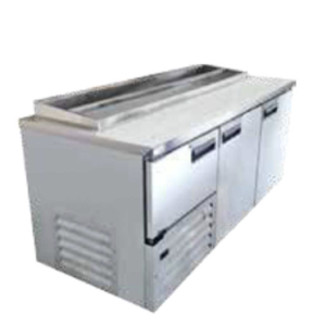 Double Row Pizza Top Underbar Fridge – 1780mm