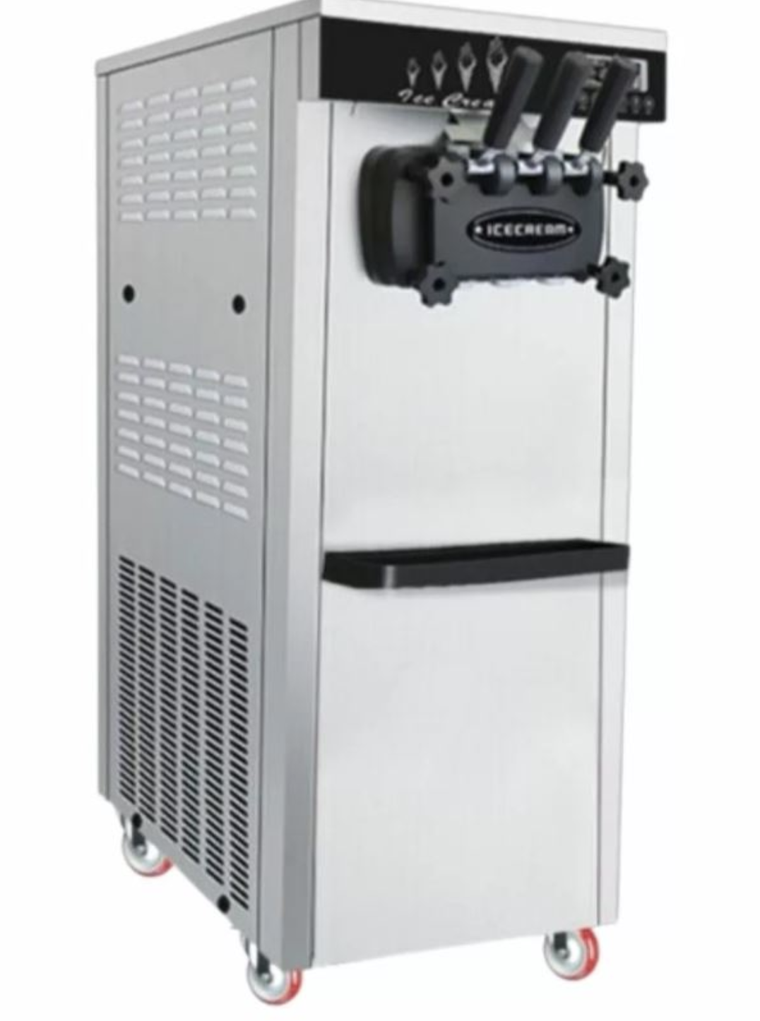 3 Flavor Floor Model Ice Cream Machine – 22L/Hour, 1.6kW