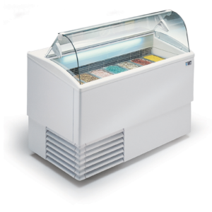 Ice Cream Scoop Freezer – 7 Flavours (Isetta 7R LX TP Curved Glass)