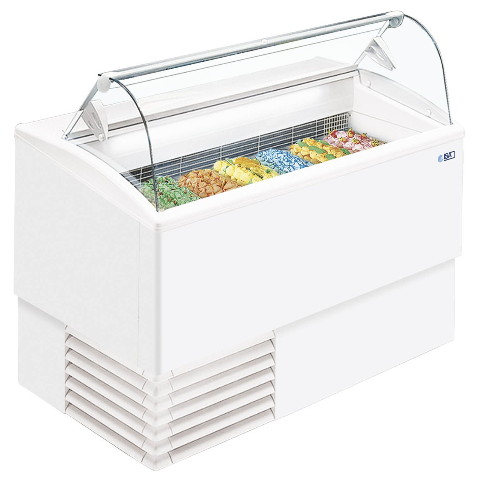 Ice Cream Scoop Freezer – 7 Flavours (Isetta 7R LX TP Curved Glass) - Image 3