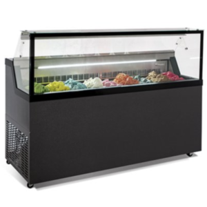 Ice Cream Scoop Freezer – 9 Flavours (Mirabella H9G Flat Glass)