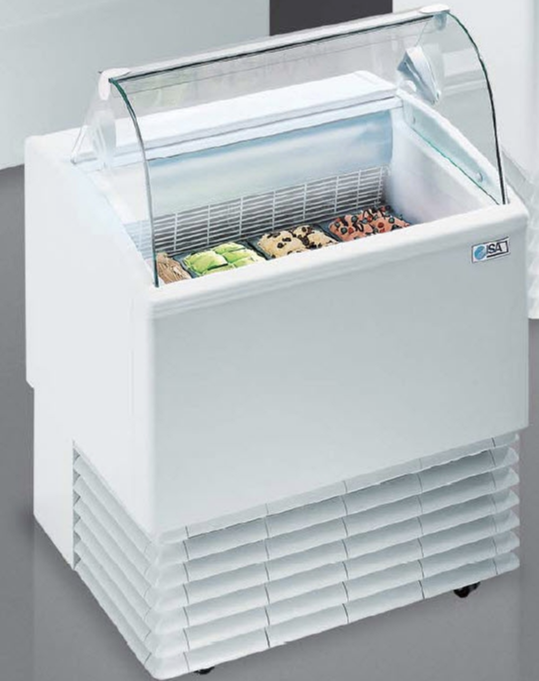 Ice Cream Scoop Freezer – 4 Flavours (Curved Glass) - Image 2